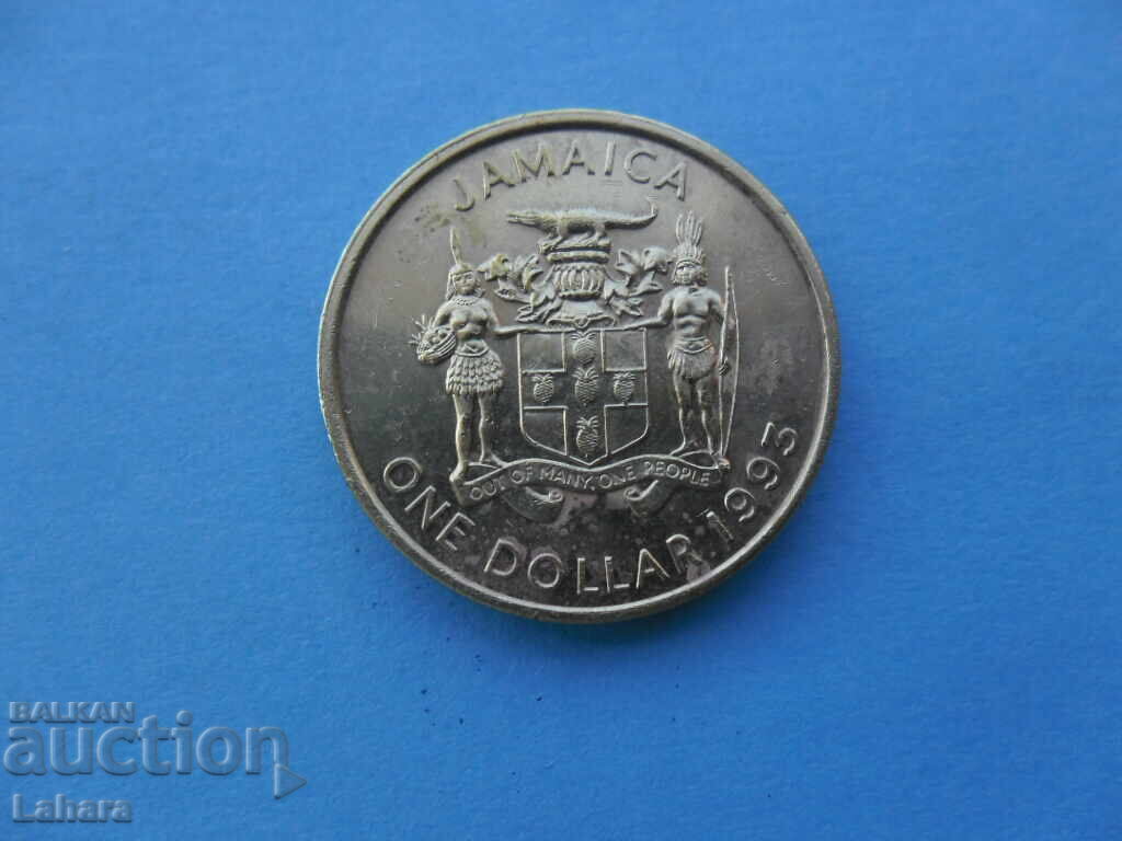 1 долар 1993 г.  Ямайка