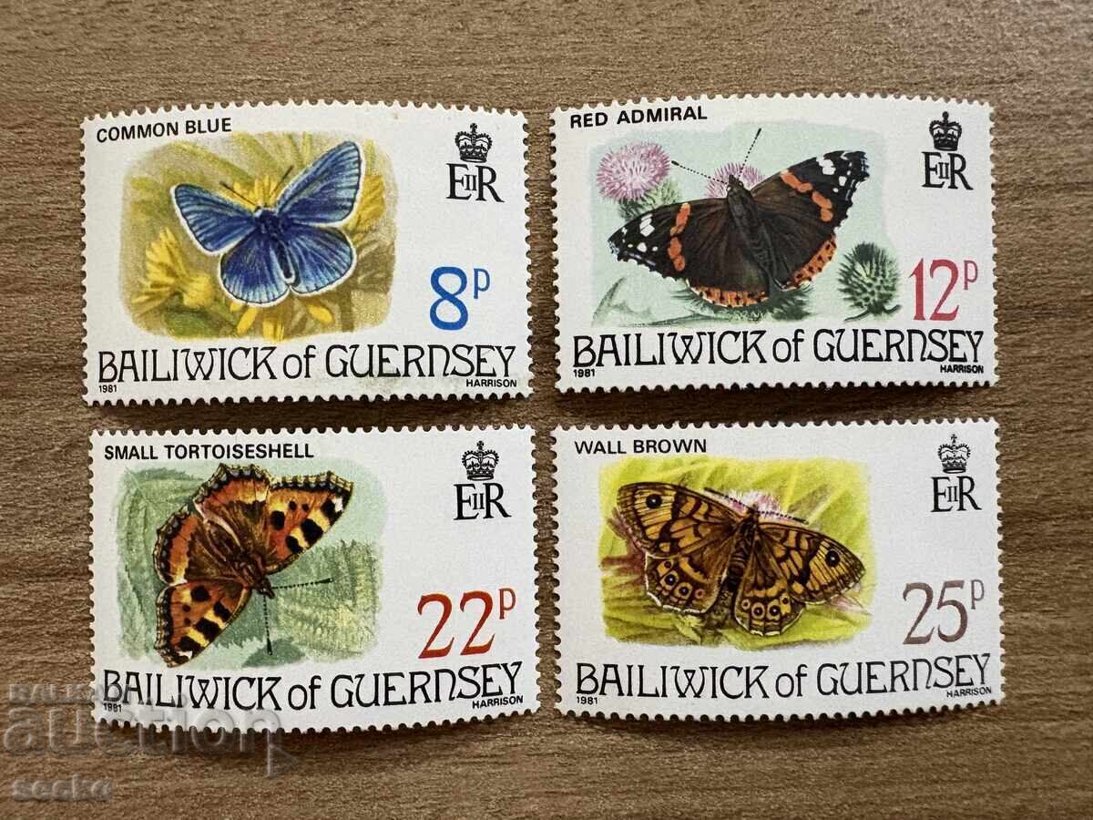 Guernsey - Fluturi (1981) MNH