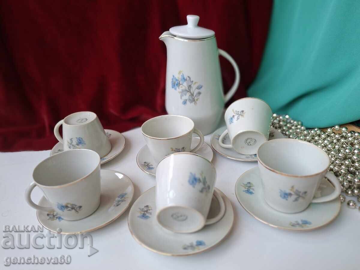 Vechi serviciu de porțelan bulgăresc pentru cafea - 7