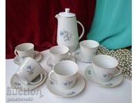 Vechi serviciu de porțelan bulgăresc pentru cafea