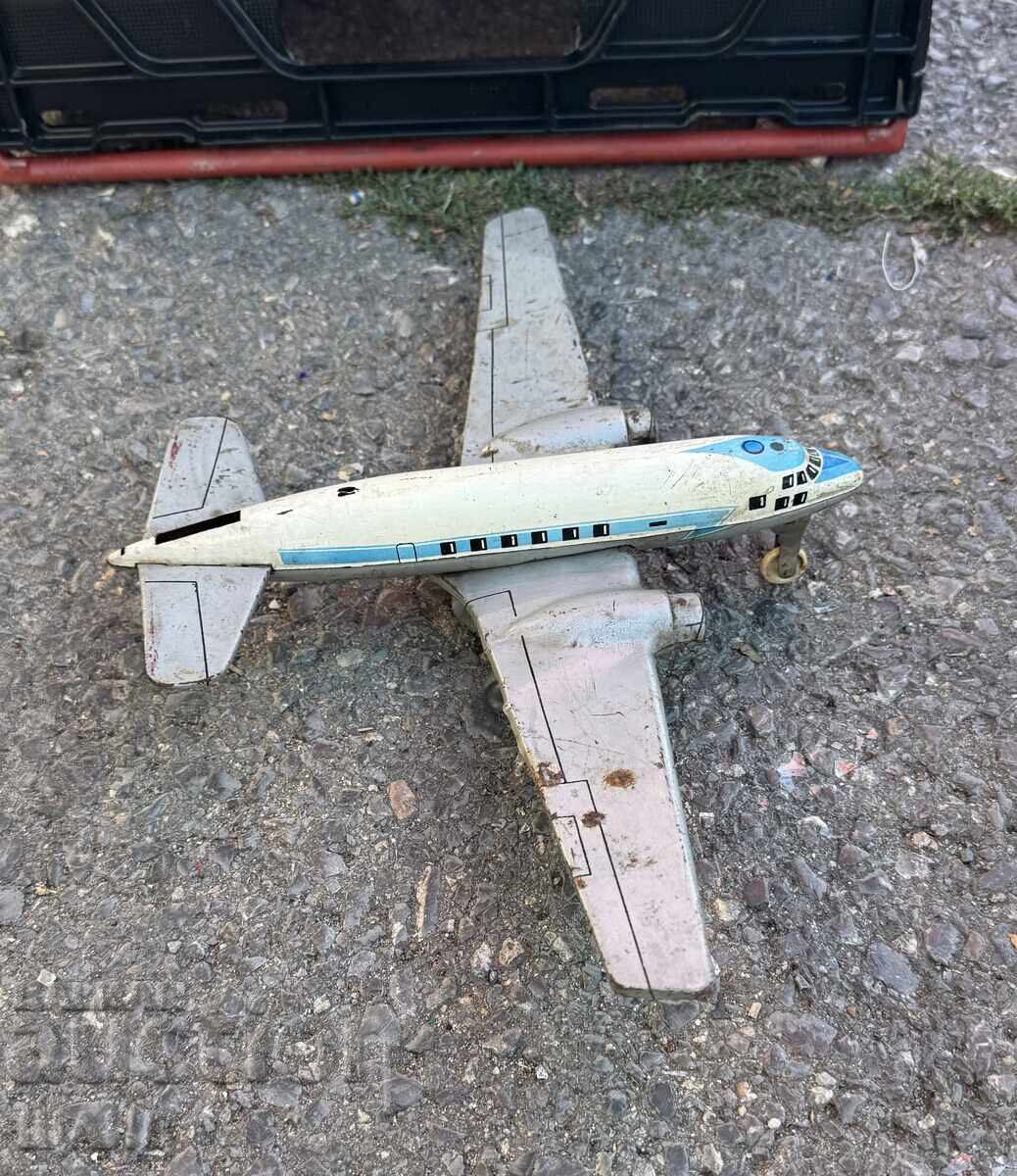 Παλιό Ουγγρικό μεταλλικό παιχνίδι μοντέλο αεροπλάνου