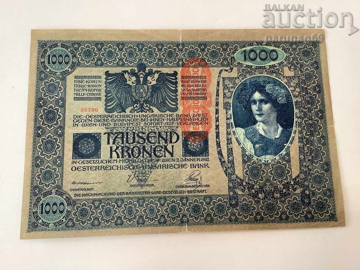 Αυστρία 1000 κορώνες 1902 με τιμή 6.50 BGN | € 3.32
