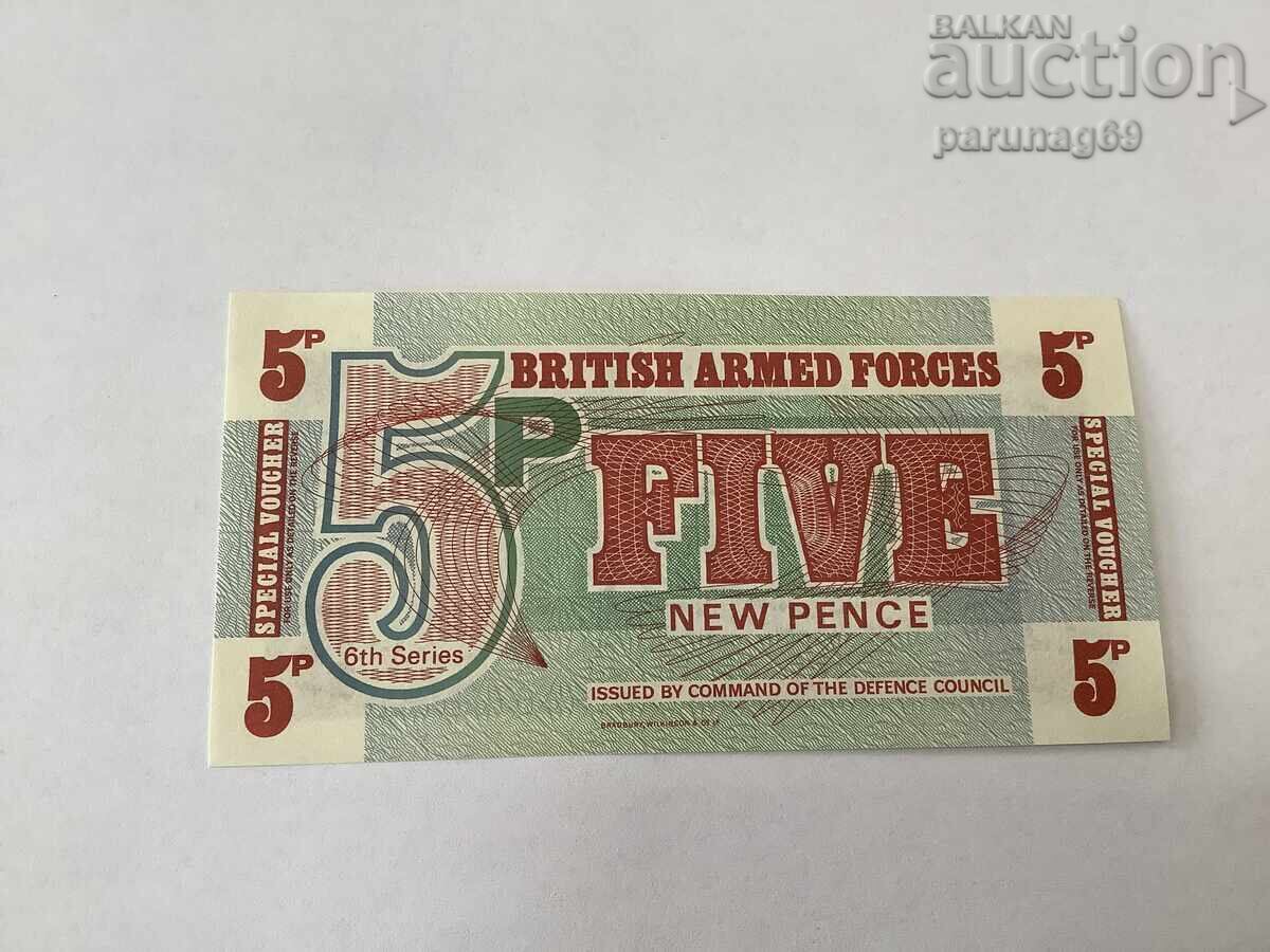 United Kingdom 5 Pence 1972 for the Army UNC United Kingdom 5 Pence 1972 for the Army UNC