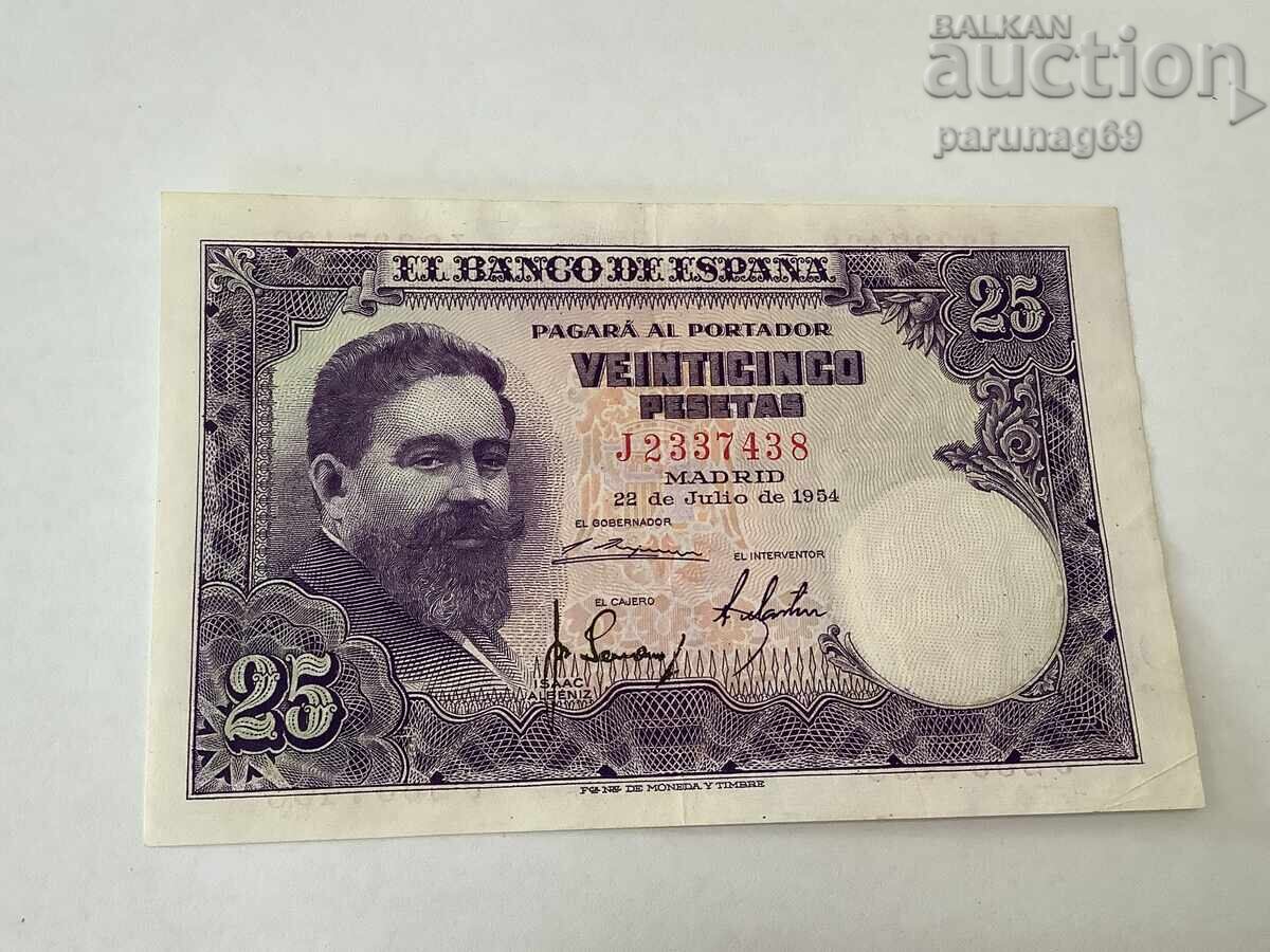 Spain 25 pesetas 1954