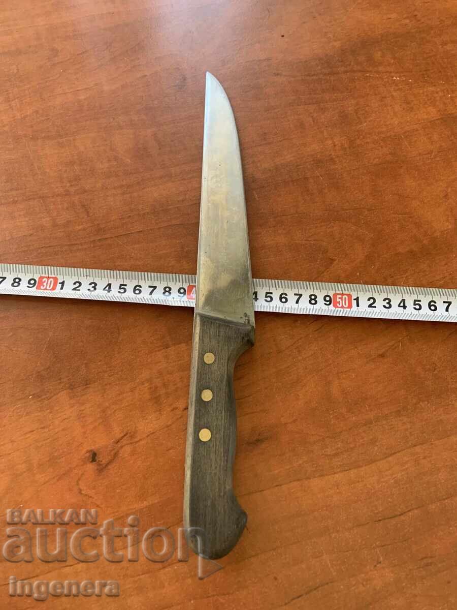 Auction LARGE BUTCHER KITCHEN KNIFE MARKED Auction LARGE BUTCHER KITCHEN KNIFE MARKED