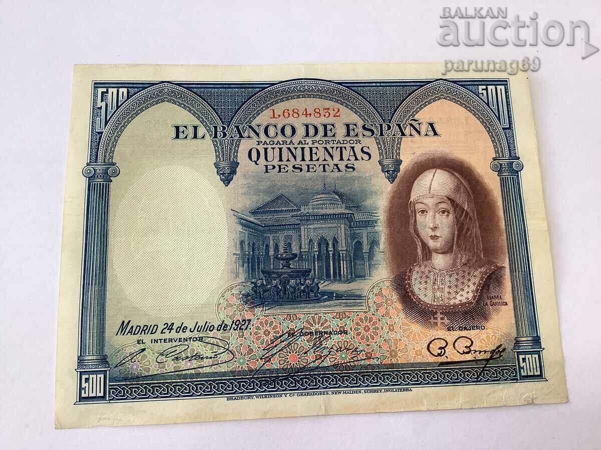 Испания 500 песети 1927 година