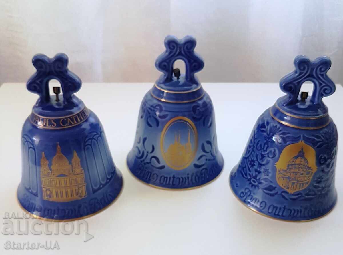 Set frumos de clopoței din porțelan. Cu marcaj. Danemarca