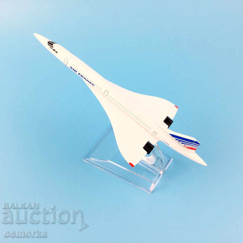 Κονκόρντ αεροπλάνο μοντέλο μακέτα μεταλλικό Air France πτήση ουρανός με τιμή 32.00 BGN | € 16.36 Κονκόρντ αεροπλάνο μοντέλο μακέτα μεταλλικό Air France πτήση ουρανός με τιμή 32.00 BGN | € 16.36