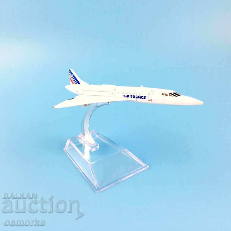 Model de avion Concorde, machetă metalică Air France, zbor pe cer - 5