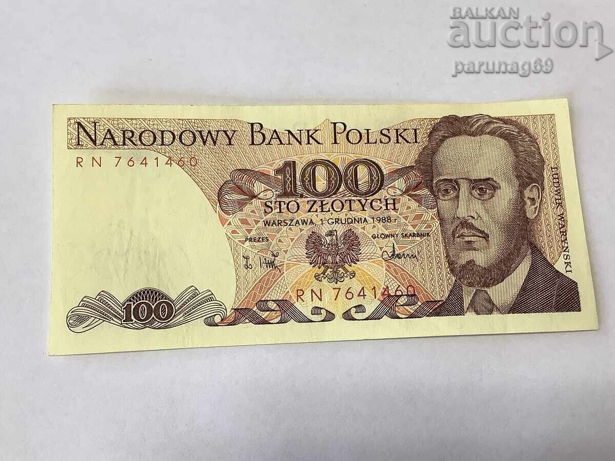 Poland 100 Zloty 1988 Year