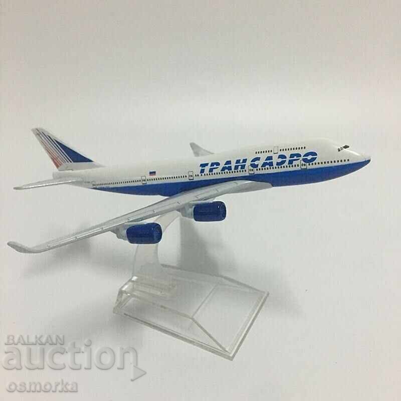Boeing 747 aircraft model Transaero Russia domestic flights with price 32.00 BGN | € 16.36