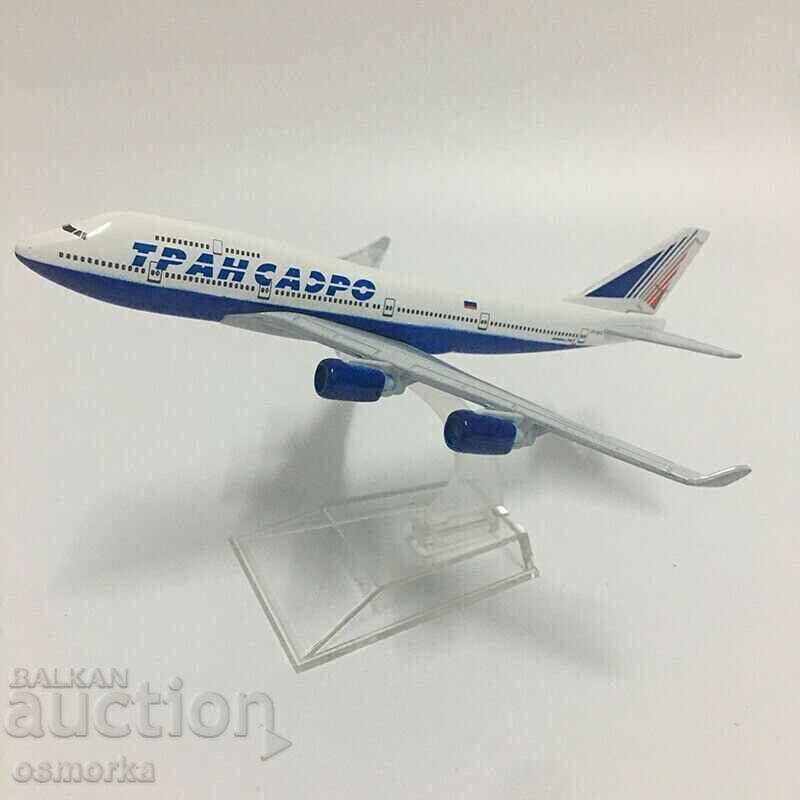 Auction  Boeing 747 aircraft model Transaero Russia domestic flights