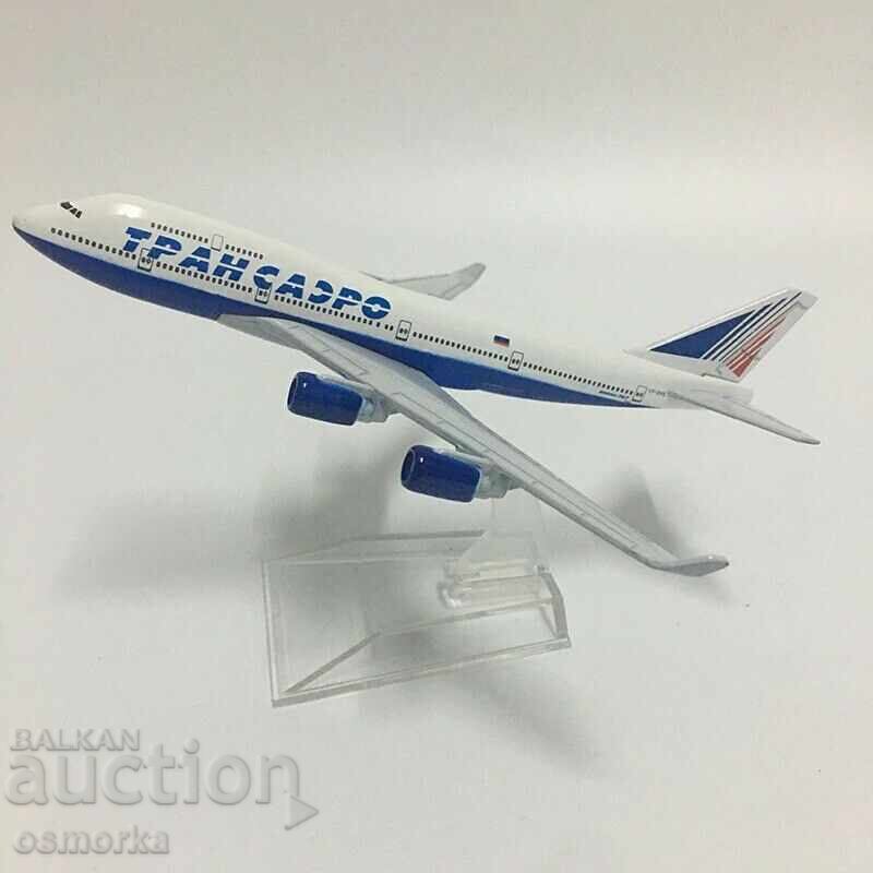 Boeing 747 aircraft model Transaero Russia domestic flights