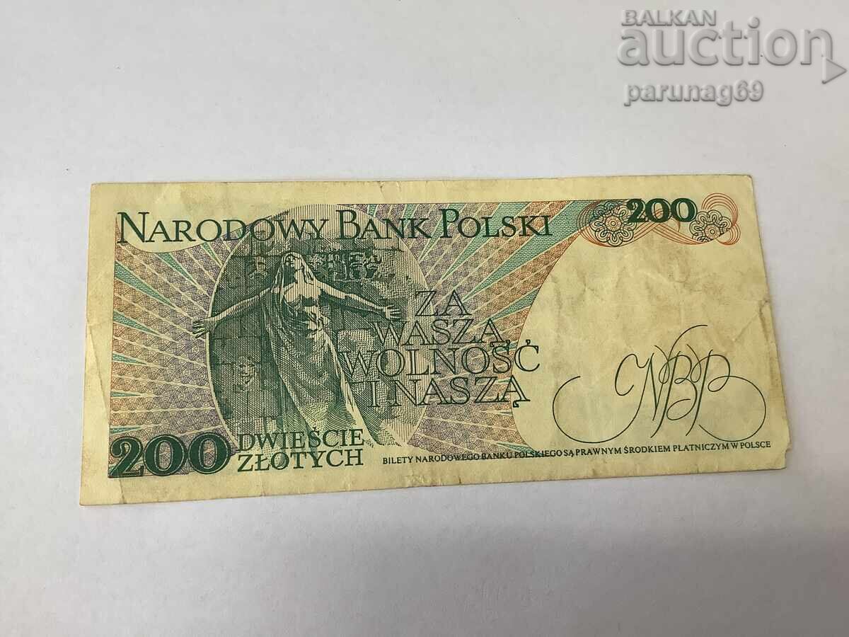 Полша 200 злоти 1986 година с цена 2.50 лв. | € 1.28