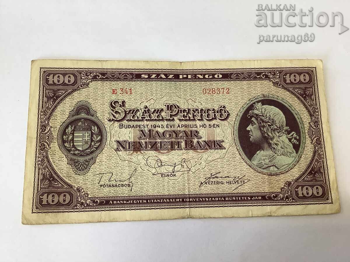 Hungary 100 Pengő 1945 Hungary 100 Pengő 1945