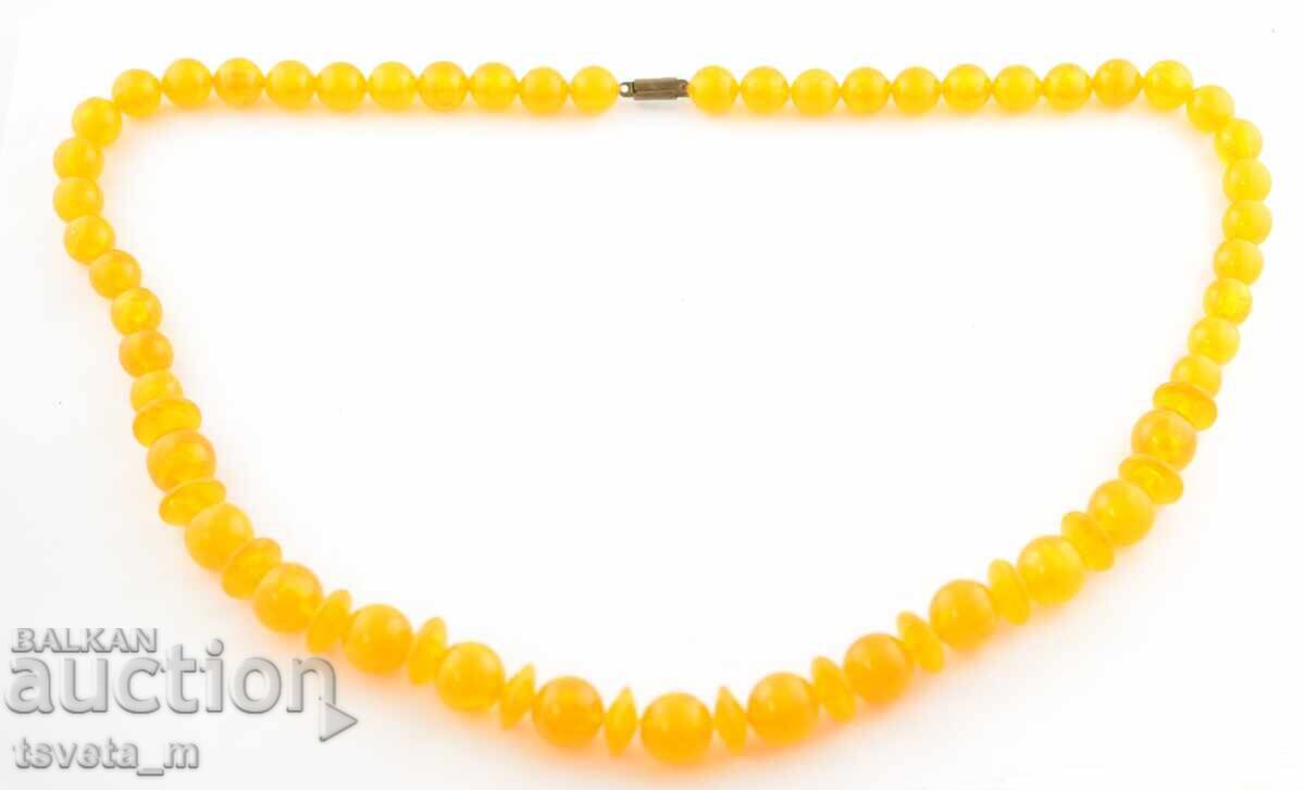 Гердан колие тип кехлибар