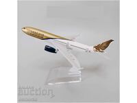 Airbus 330 αεροπλάνο μοντέλο μακέτα Gulf Air μεταλλική χειραποσκευή τσάντα