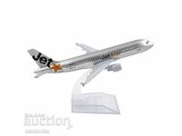 Airbus 320 airplane model, Jet Star travel, passengers' suitcase