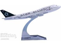 Model de avion Boeing 747 Star Alliance Thai Flights, machetă