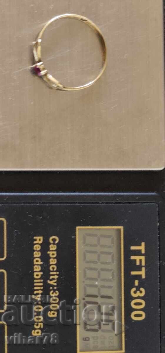 Inel de aur cu rubin - 6 Inel de aur cu rubin - 6