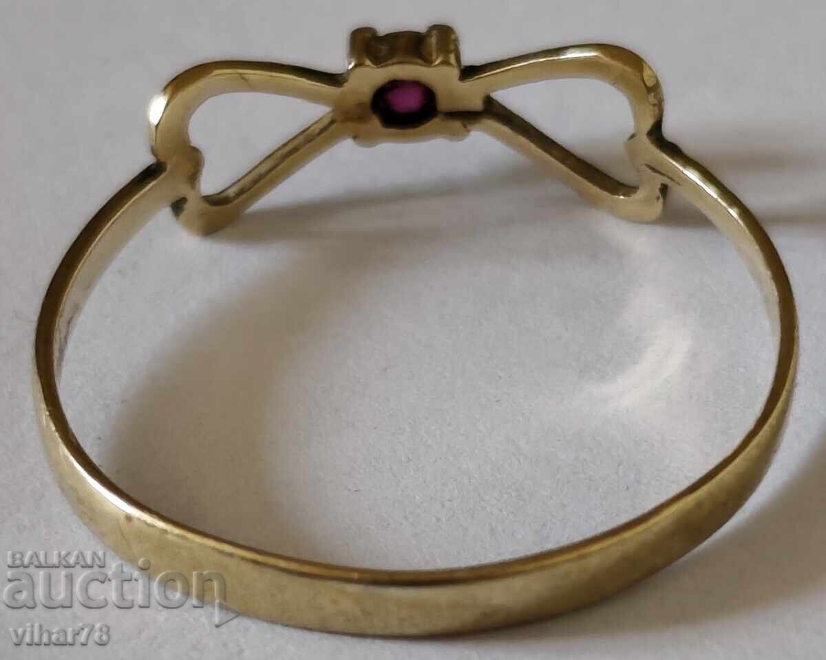 Χρυσό δαχτυλίδι με ρουμπίνι - 7 Χρυσό δαχτυλίδι με ρουμπίνι - 7