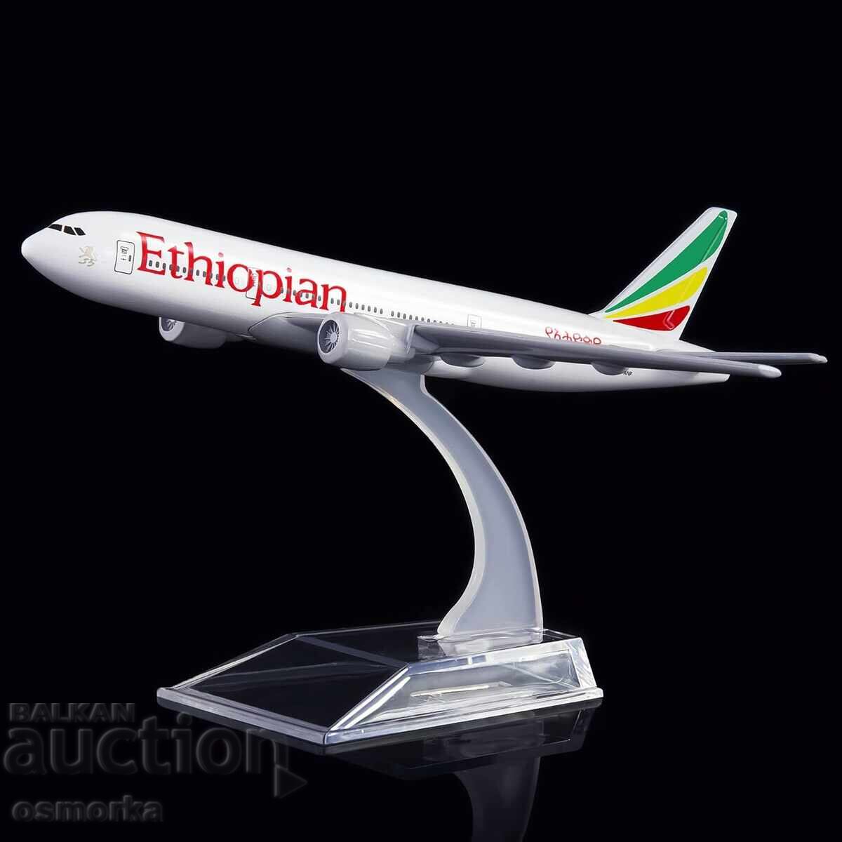 Boeing 777 aircraft model replica Ethiopian Africa flights runway with price 32.00 BGN | € 16.36