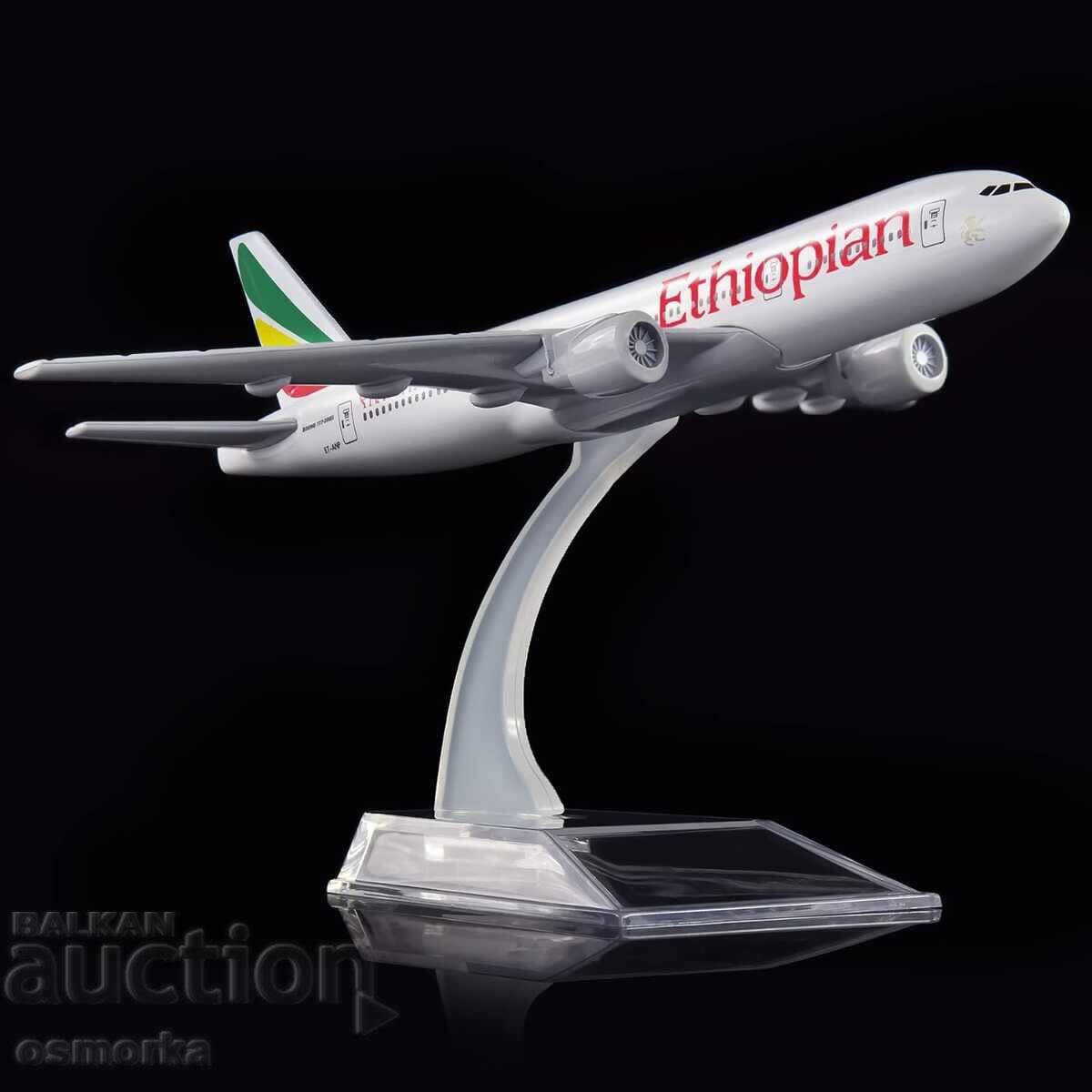 Boeing 777 aircraft model replica Ethiopian Africa flights runway - 6