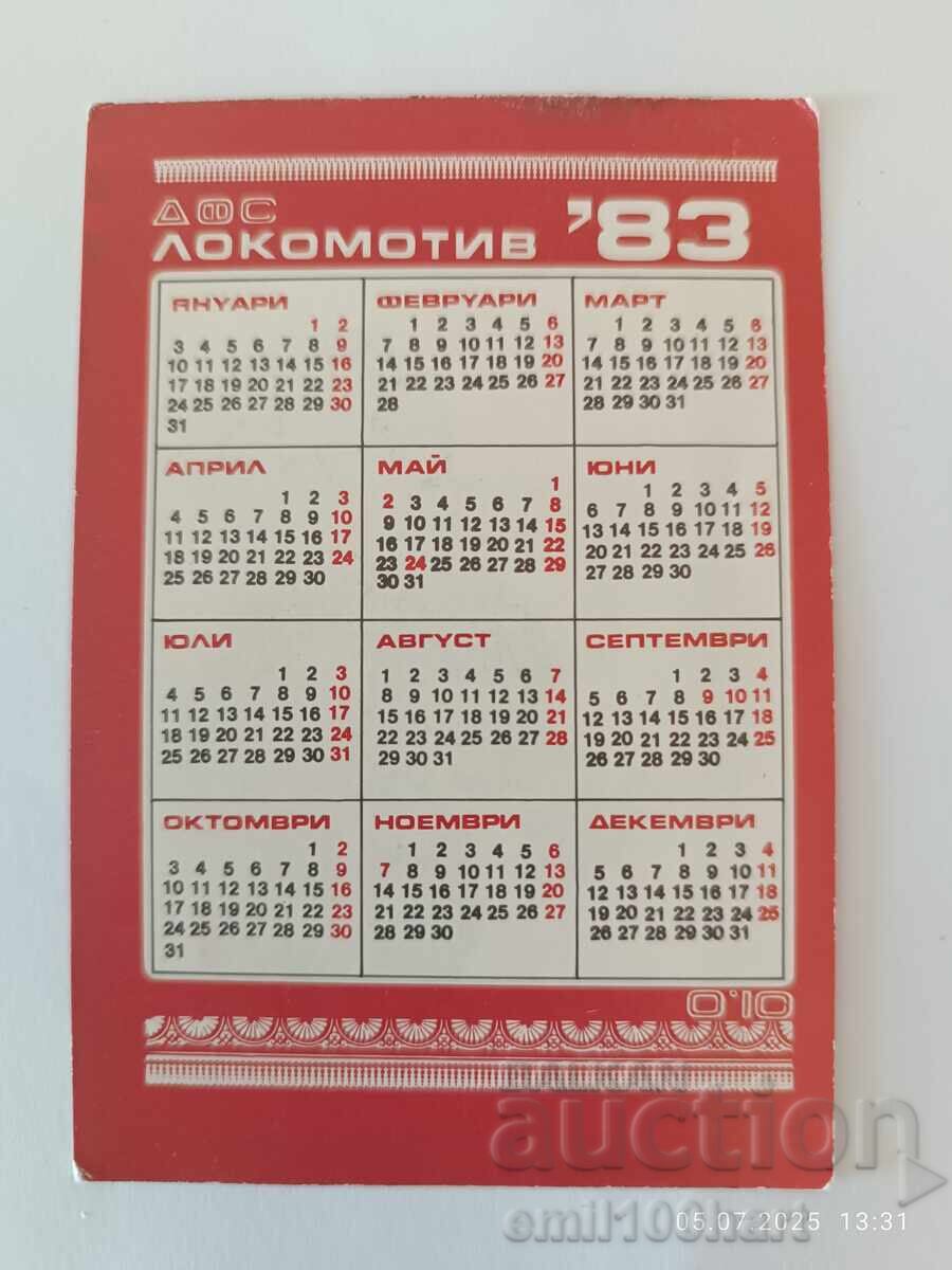 Football Club Lokomotiv Sofia Calendar 1983 with price 1.00 BGN | € 0.51