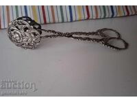 Victorian cake server, silver 800, with floral motif