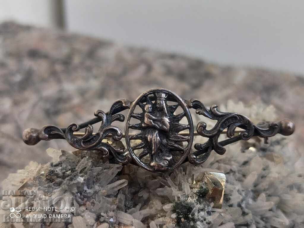 Ασημένια παλιά καρφίτσα, φυσική πατίνα με τιμή 70.00 BGN | € 35.79