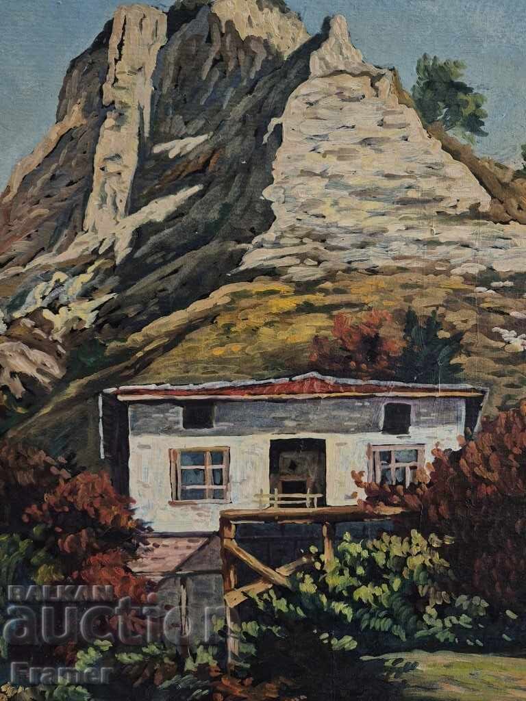 Δημοπρασία Γ. Γκατέφ Από Μέlnik τοπίο 1982 έτος ελαιογραφία