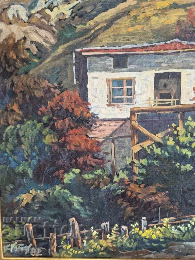 Παράδοση Γ. Γκατέφ Από Μέlnik τοπίο 1982 έτος ελαιογραφία