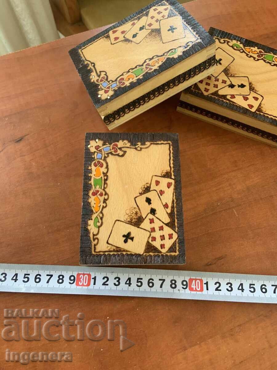 CUTIE LEMN PIROGRAFIE DESEN VECHI DIN SOCIALISM PENTRU ALUAT CĂRȚI