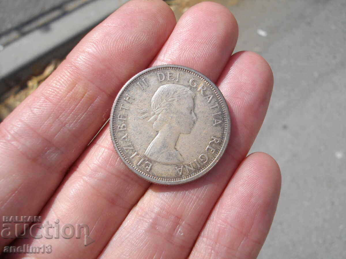 50 CENTS 1964 CANADA SILVER - 5 50 CENTS 1964 CANADA SILVER - 5