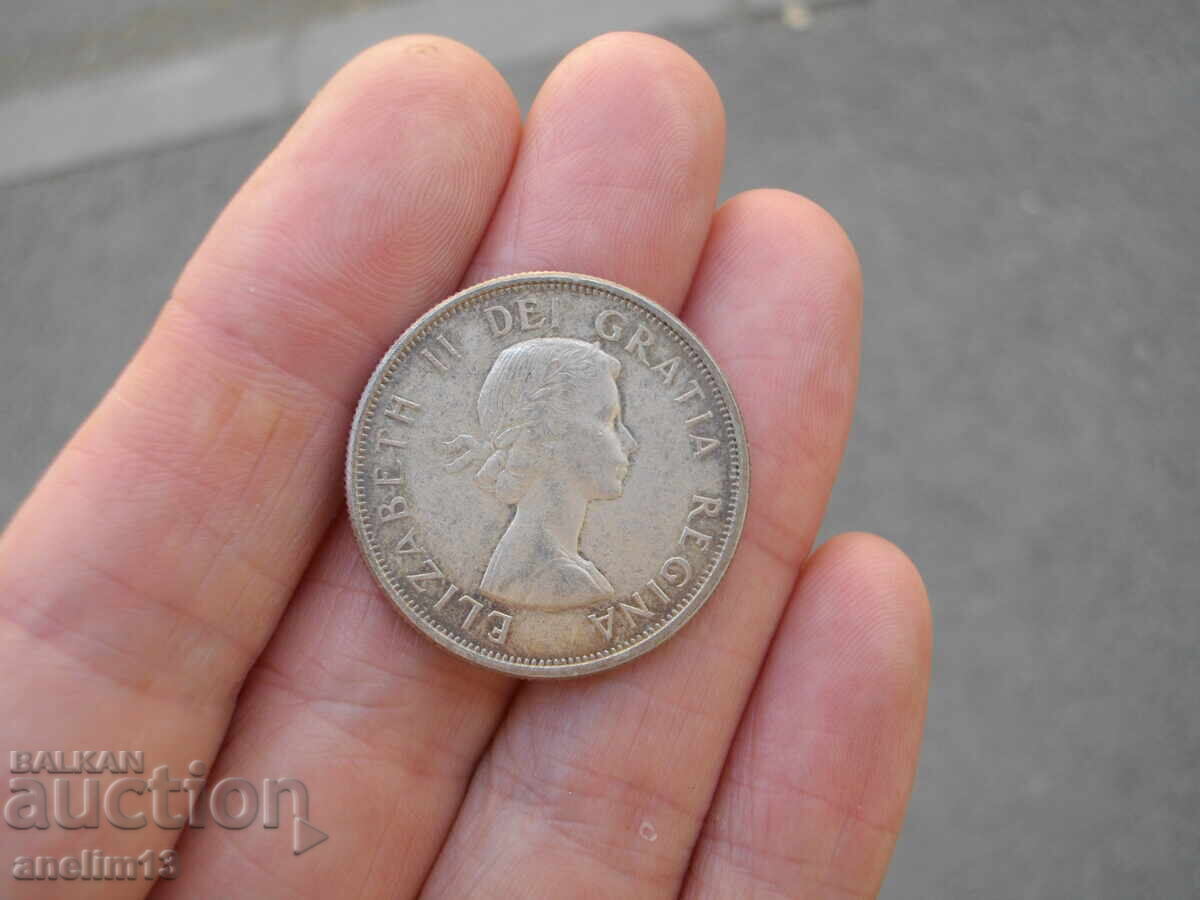 50 CENTS 1964 CANADA SILVER - 6 50 CENTS 1964 CANADA SILVER - 6
