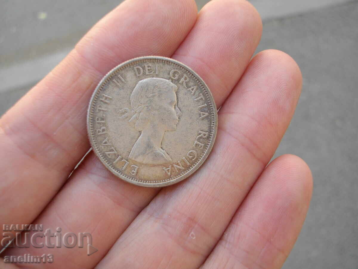 50 CENTS 1964 CANADA SILVER - 7 50 CENTS 1964 CANADA SILVER - 7