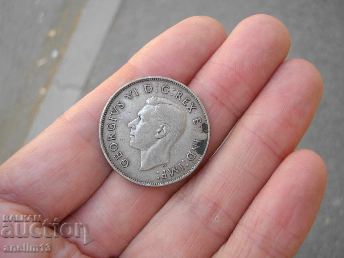 50 CENTS 1942 CANADA SILVER - 6