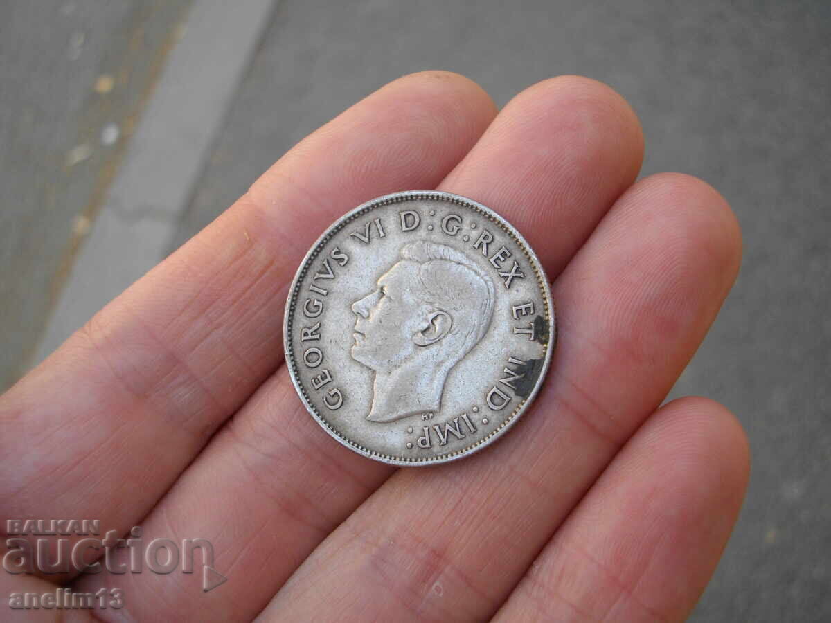 50 CENTS 1942 CANADA SILVER - 7