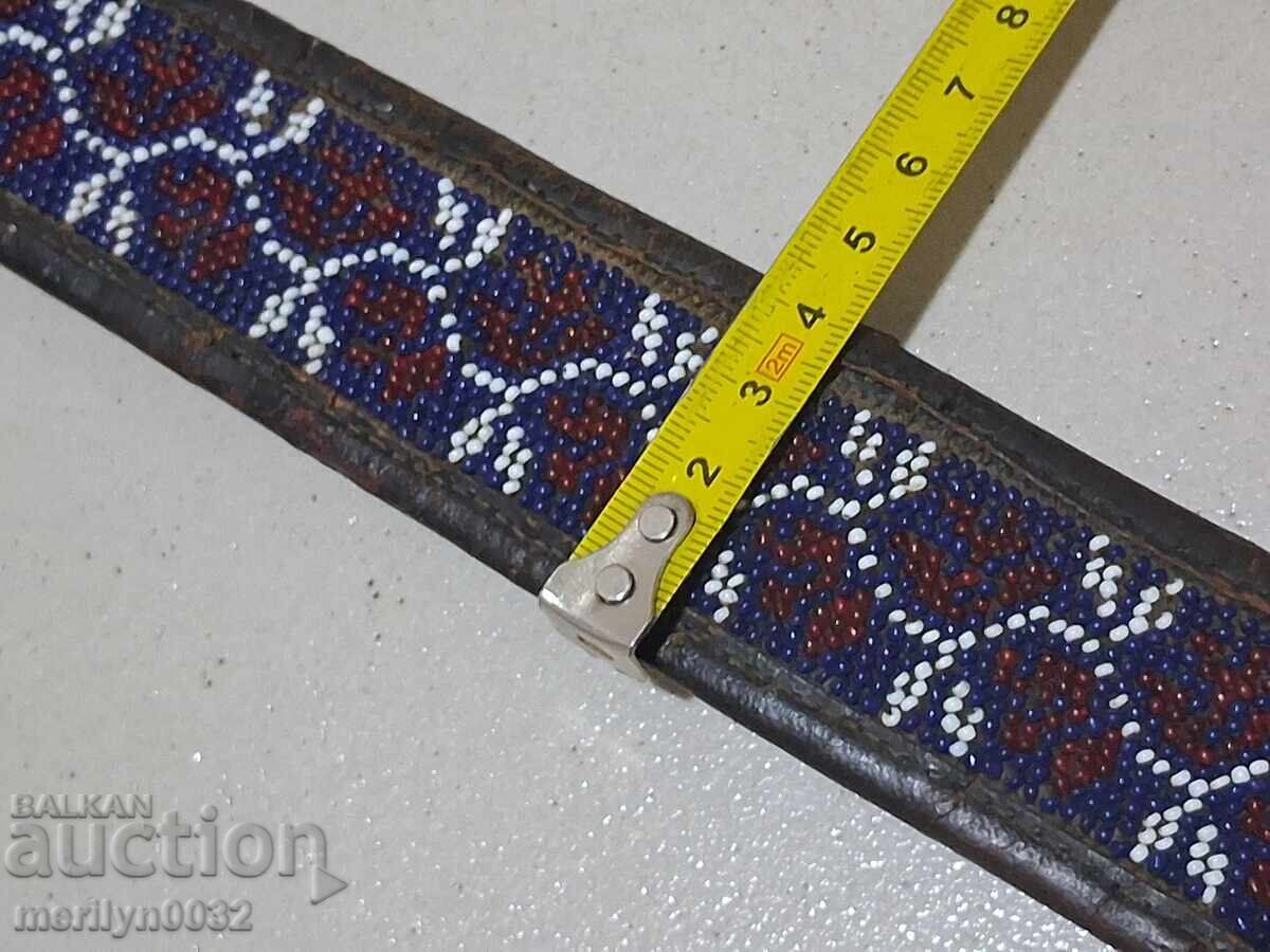 Auction  Beaded costume belt for pafty beaded belt blues