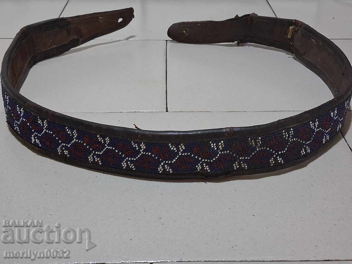 Beaded costume belt for pafty beaded belt blues