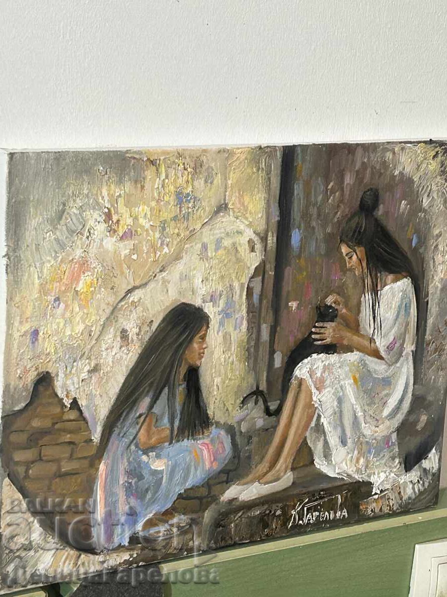 Livrarea Denitsa Garelova tablou 30/40 “Pisica neagră” Livrarea Denitsa Garelova tablou 30/40 “Pisica neagră”