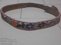 Centură de costum popular cu mărgele, centură pentru copii cu mărgele, șiraguri