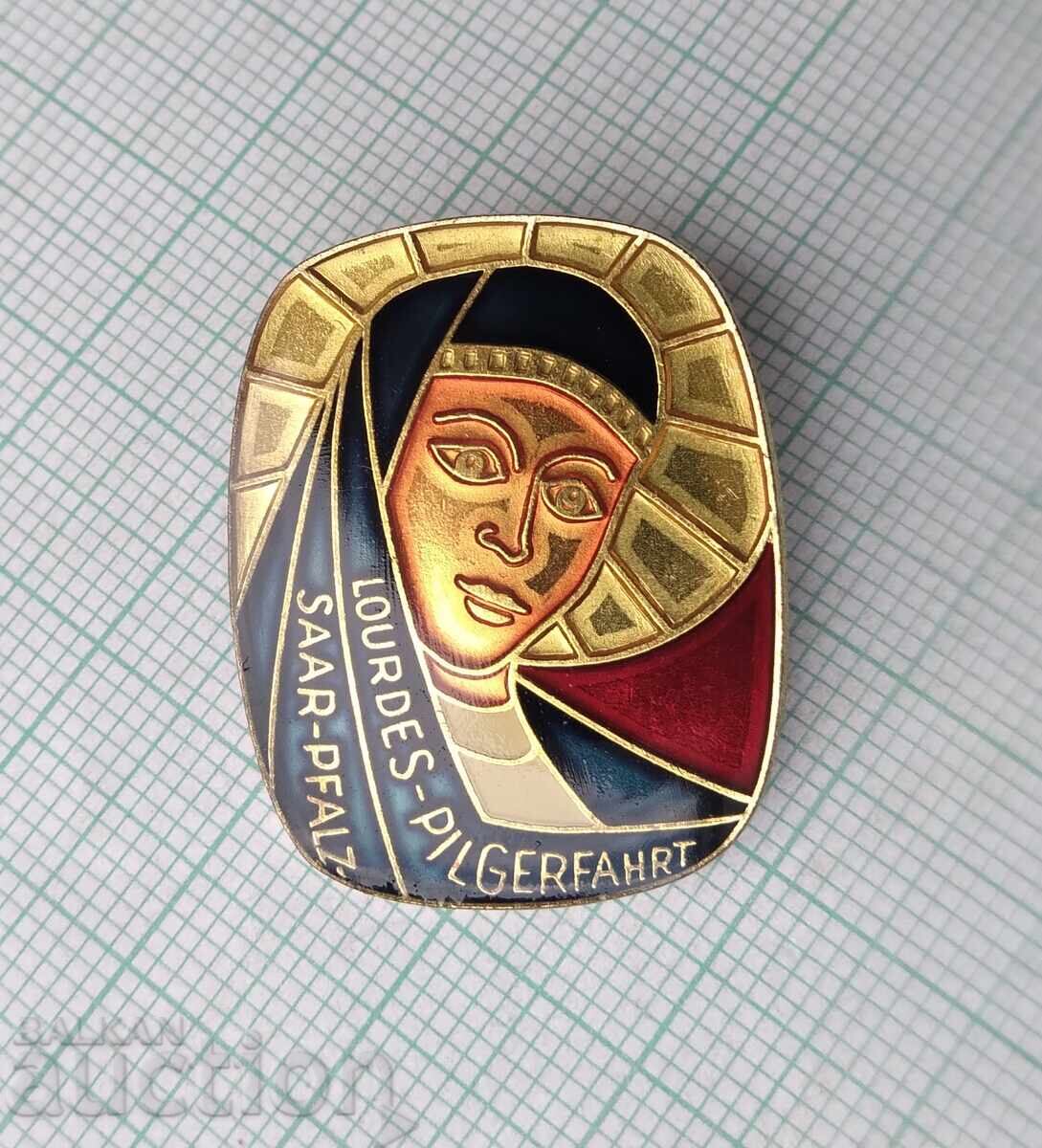 19158 Badges - Pilgrimage to Lourdes, Saar-Palatinate with price 3.00 BGN | € 1.53