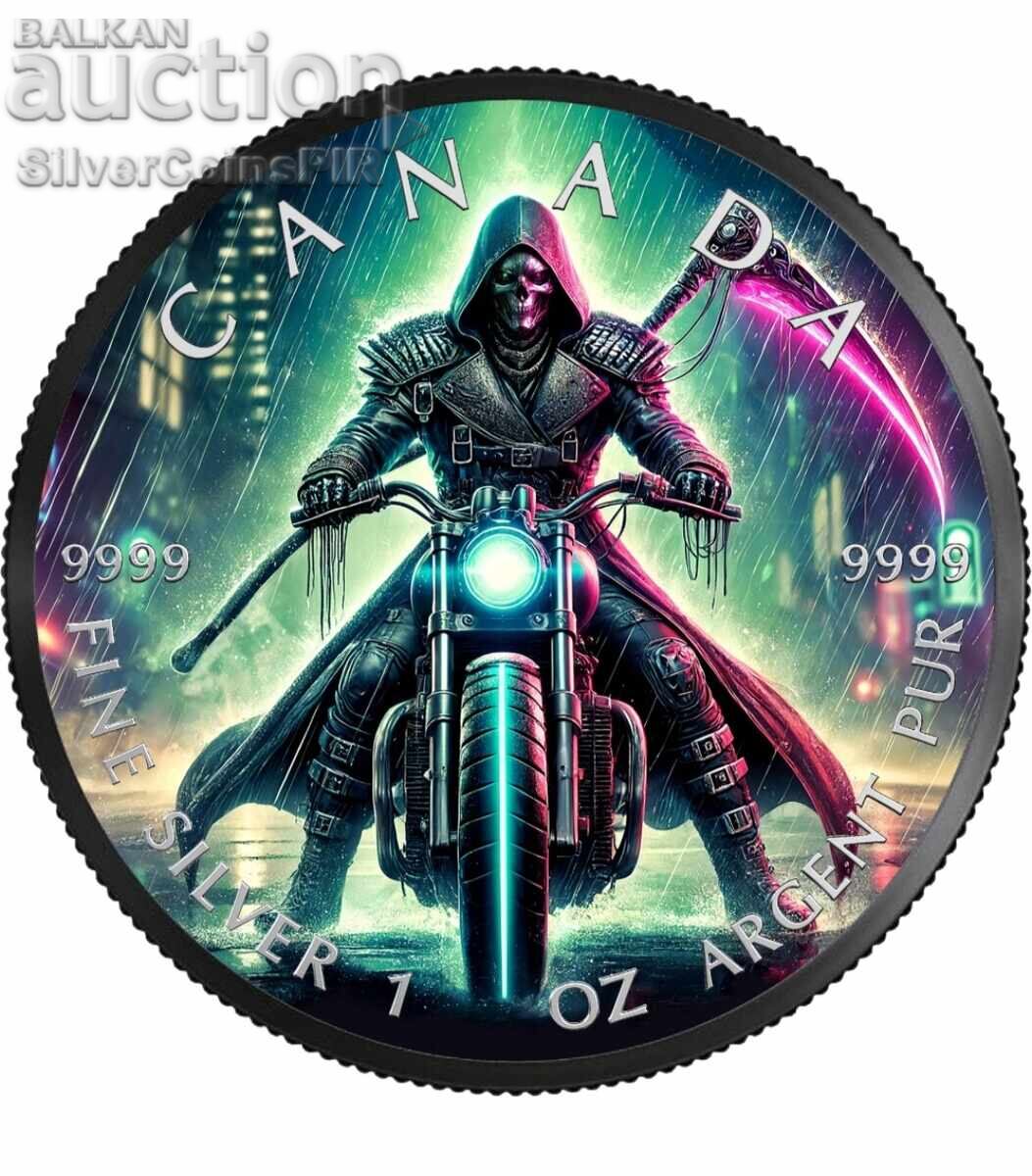 1 oz Silver Grim Reaper 2024 Cyberpunk Canada 1 oz Silver Grim Reaper 2024 Cyberpunk Canada