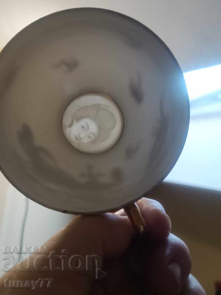 Ceașcă și farfurioară japoneză litofanie, geișă, fată, dragon, 30 - 6