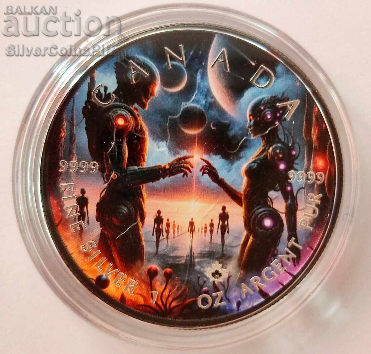1 oz Silver Astronaut 2024 Cyberpunk Canada with price 220.00 BGN | € 112.48 1 oz Silver Astronaut 2024 Cyberpunk Canada with price 220.00 BGN | € 112.48