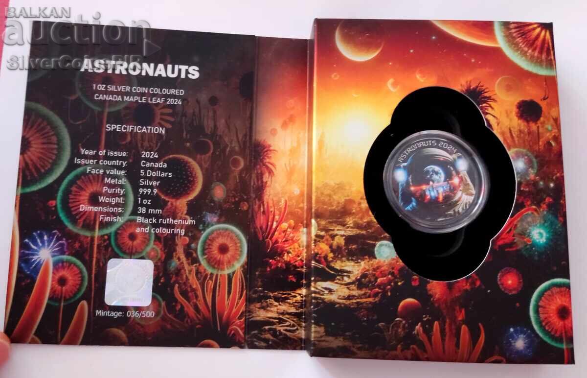 Delivery of 1 oz Silver Astronaut 2024 Cyberpunk Canada Delivery of 1 oz Silver Astronaut 2024 Cyberpunk Canada