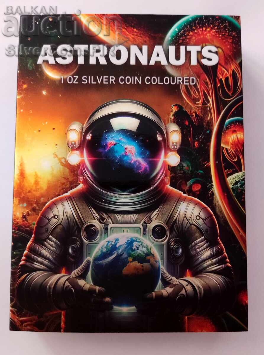 1 oz Silver Astronaut 2024 Cyberpunk Canada - 5 1 oz Silver Astronaut 2024 Cyberpunk Canada - 5