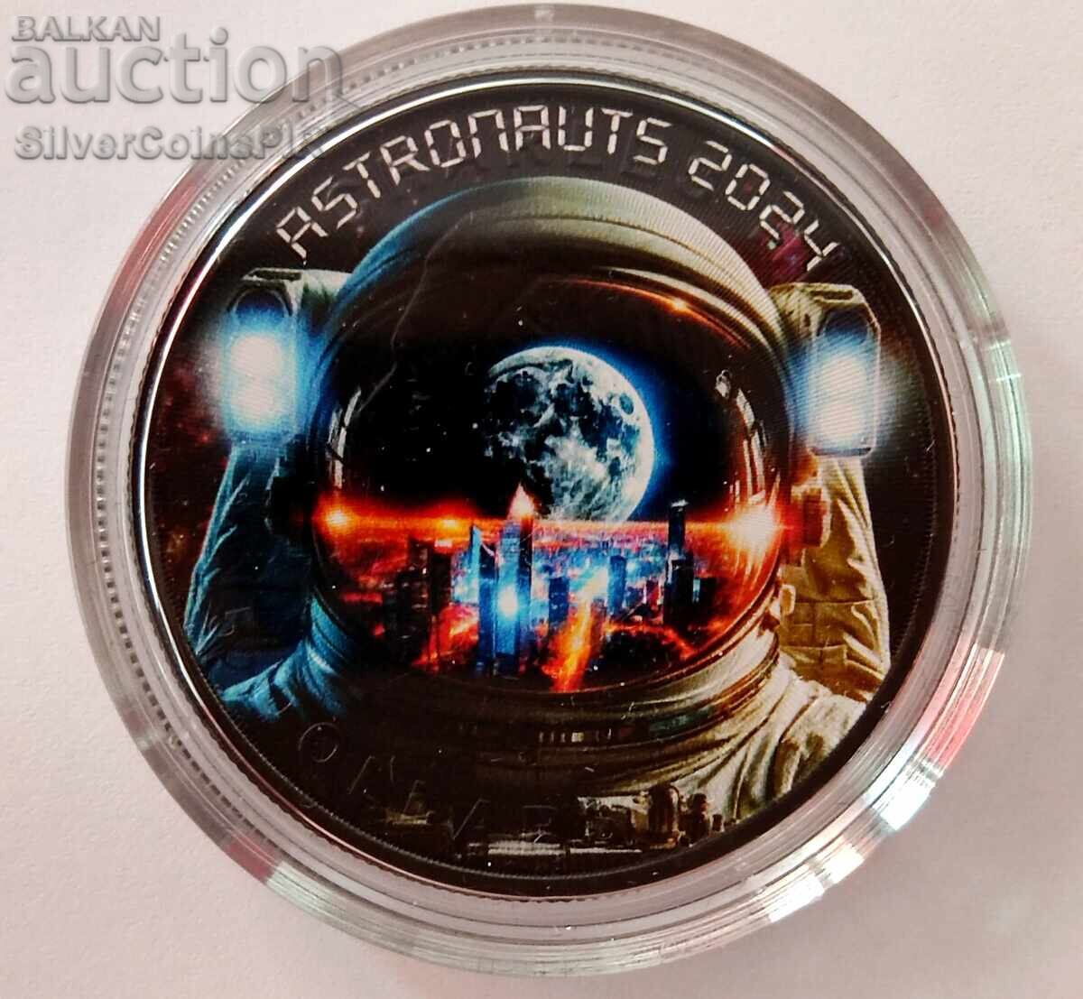 1 oz Silver Astronaut 2024 Cyberpunk Canada 1 oz Silver Astronaut 2024 Cyberpunk Canada