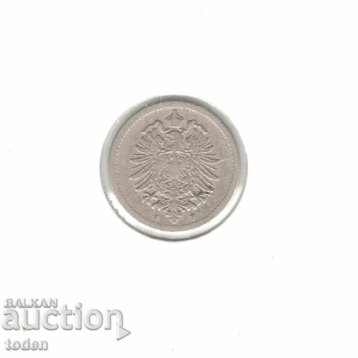 Delivery of Germany 5 Pfennig 1888 F - KM# 3 - Wilhelm I - Type 1 - Large Shield